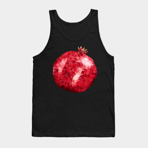 Low poly pomegranate garnet